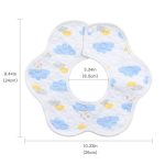 10-Pack 360 Rotate Baby Bibs for Eating and Drooling, Soft and Waterproof Bibs for Girls Boys - Image 2